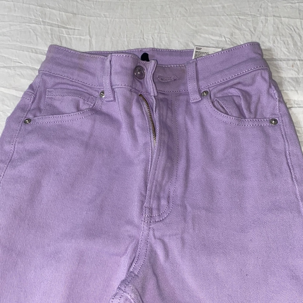 Purple jeans